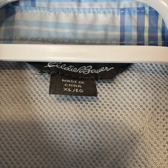 Eddie Bauer Shirt Womens Shirt XL Adventure Short Sleeve Plaid Outdoor Hiking. - Picture 3 of 7